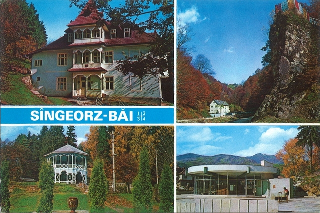 2072-1 - Sângeorz-Băi. 1. Vila Crinul; 2. Cormaia, Cabana Farmecul Pădurii; 3. Izvorul Nr. 6; 4. Izvorul Nr. 8
